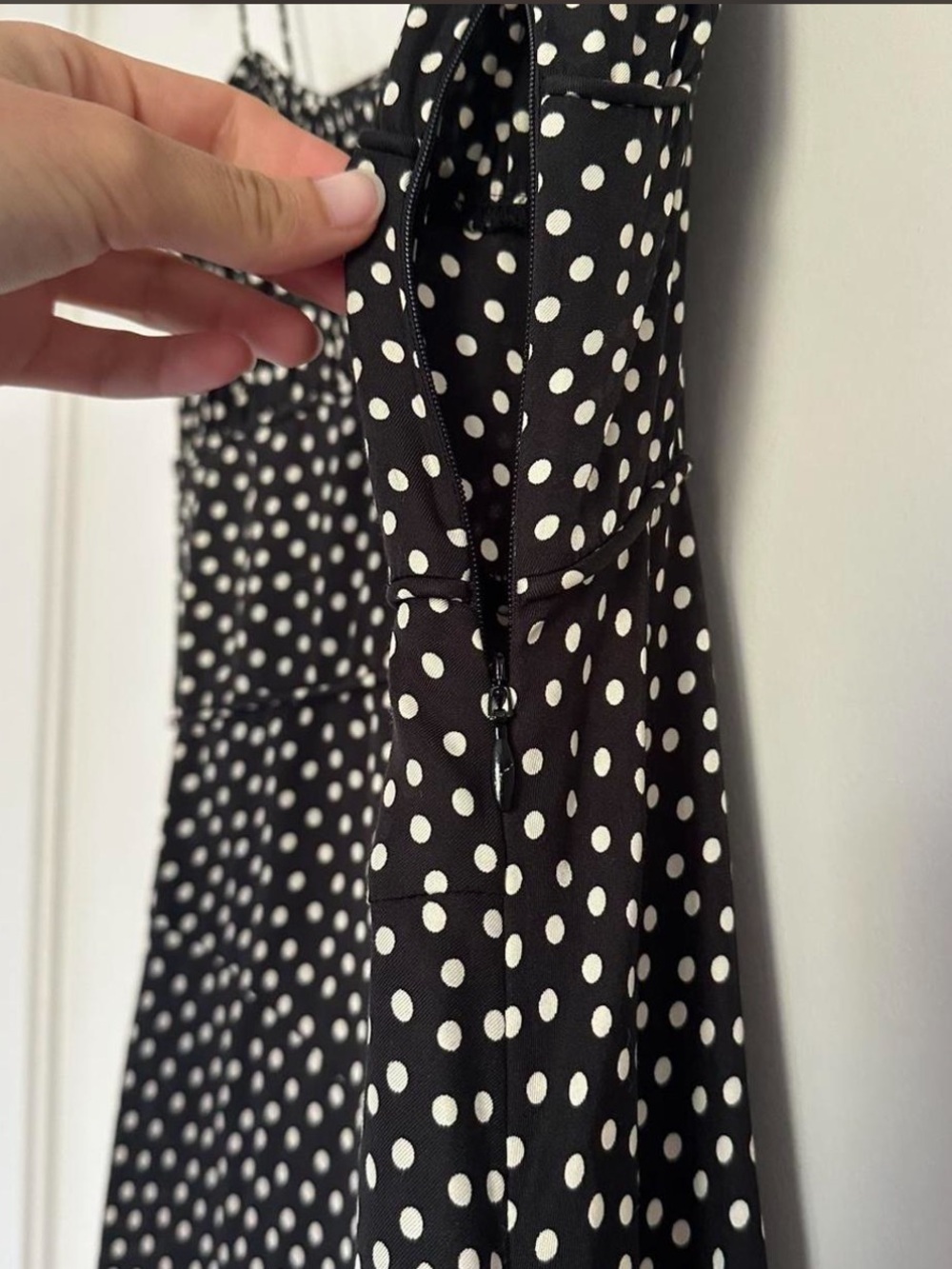 Doen Rosaria Dress Black Polka Dot Small - Picture 7 of 7